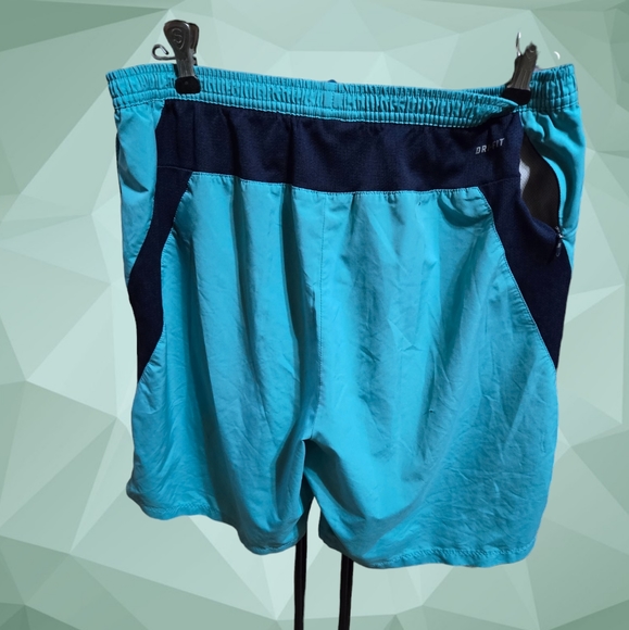 NIKE Running Dri Fit Turquoise Short Size Large - Picture 4 of 4